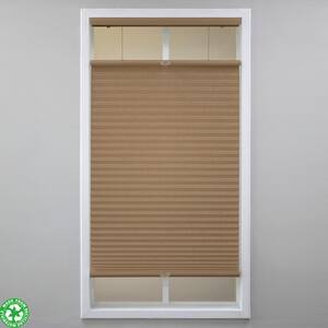 Latte Cordless Light Filtering Polyester Top Down Bottom Up Cellular Shades - 67.5 in. W x 48 in. L