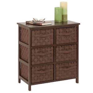 24 in. H x 12 in. W Brown Wood Drawer