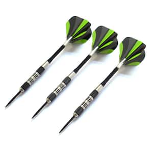 Dublin Steel Tip Darts Set - Includes 3 Darts with Aluminum Shafts, 3 Extra Poly Flights, Dart Wrench, and Case