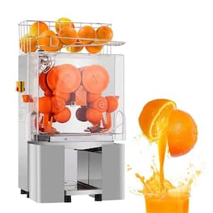 120-Watt Orange Juicer Squeezer Silver Electric Juice Extractor for Milk Tea Shop, Supermarket, Snack Bar