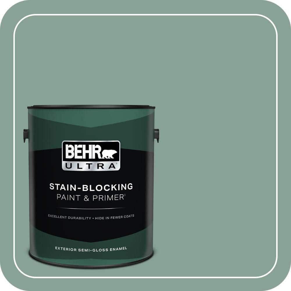 1 gal. #T16-12 Modern Mint Semi-Gloss Enamel Exterior Paint & Primer price history on PriceWatchPro