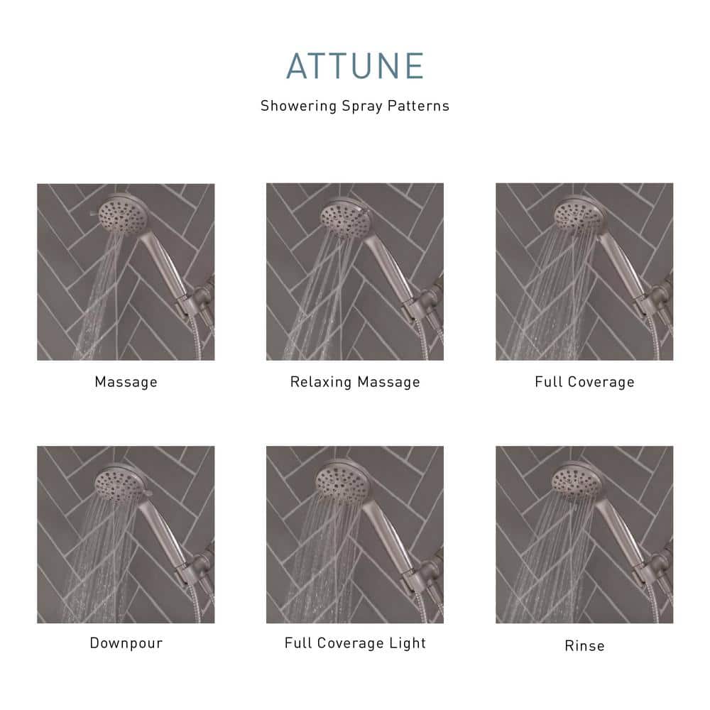 Moen Attune Chrome 6-Mode Handheld Shower Head