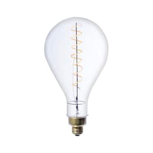 40W Equivalent Amber Light PS52 Dimmable LED Grand Filament Pear Shaped Nostalgic Light Bulb