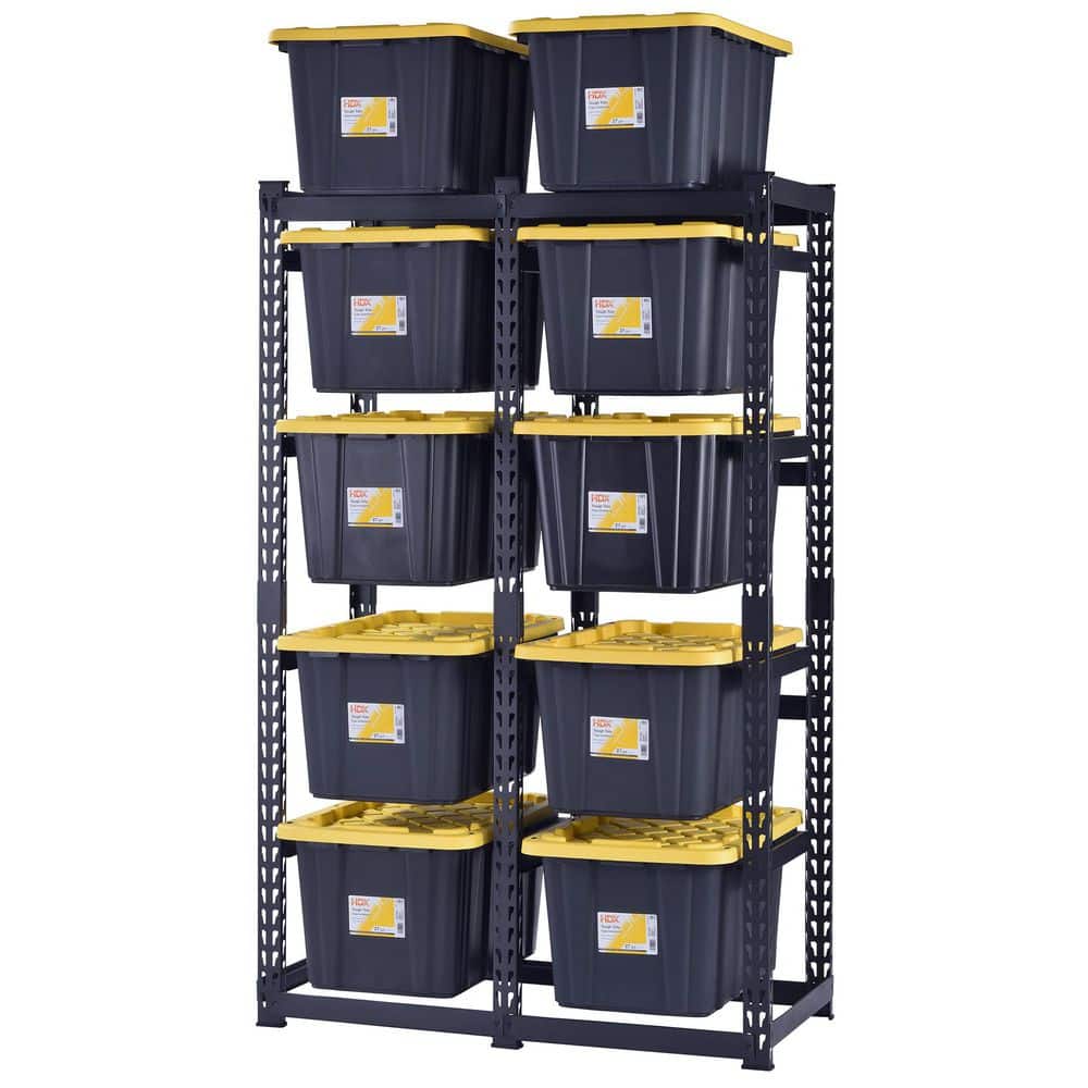 Husky 10-Tote Metal Storage Rack for HDX 14 and 27 Gal. Totes