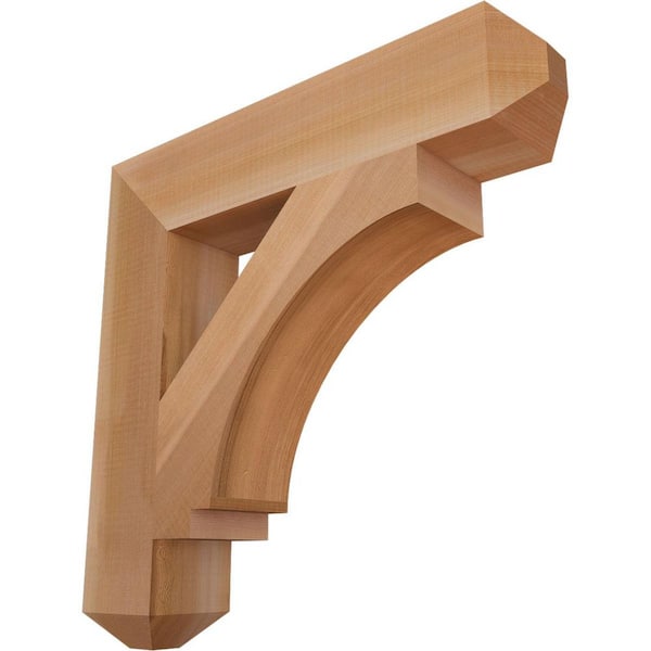 Ekena Millwork 3.5 in. x 20 in. x 20 in. Western Red Cedar Imperial Craftsman Smooth Bracket