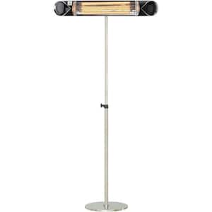 35.4 in. 1500-Watt Electric Carbon Infrared Heat Lamp with Remote Control and Adjustable Pole Stand,131 sq. ft.,Black