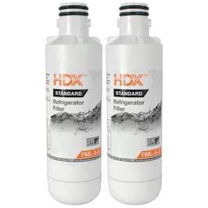 FML-5-S Standard Refrigerator Water Filter Replacement Fits LG LT1000P (2-Pack)