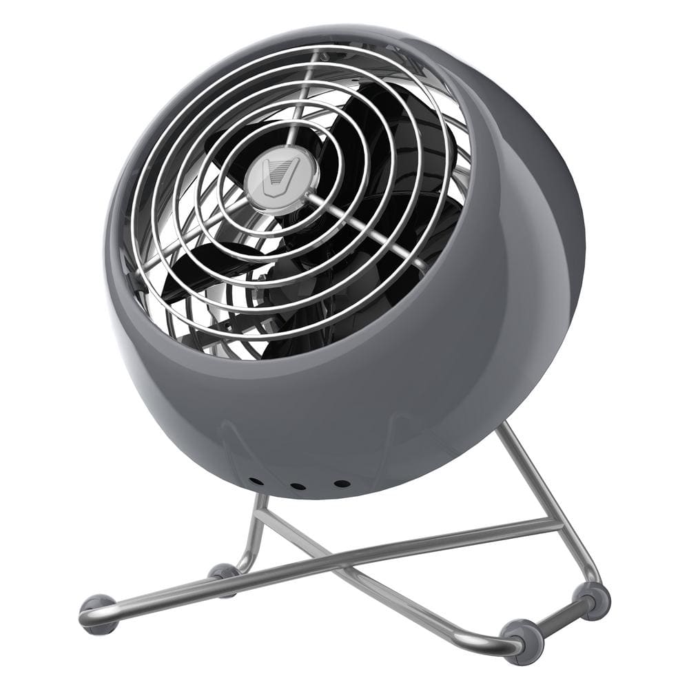 VFan Mini Modern 5 in. Personal Fan, Compact Vintage Air Circulator, Storm Gray price history on PriceWatchPro