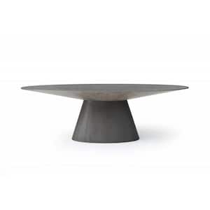 Danielle Glass Black Glass 95 in Pedestal Dining Table (Seats 6)