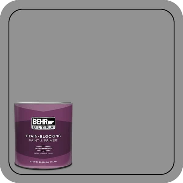 BEHR ULTRA 1 qt. #N520-4 Cool Ashes Extra Durable Eggshell Enamel Interior Paint & Primer