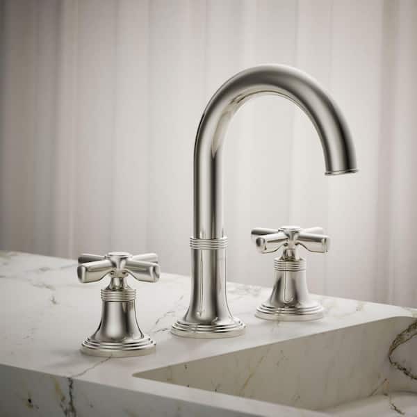 KOHLER Paces 8 in. Widespread Double Handle Bathroom Faucet with