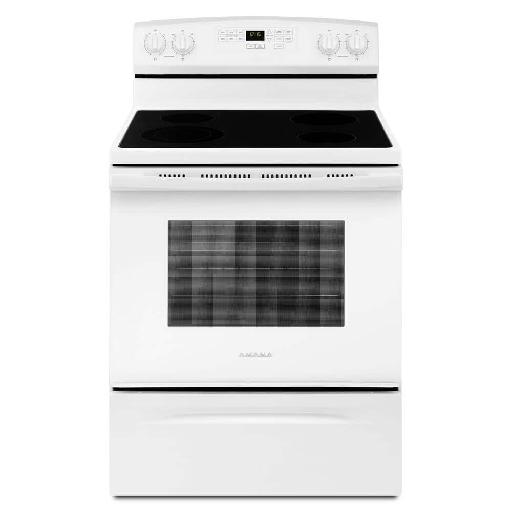 4.8 cu. ft. 4 Burner Element Electric Range in White