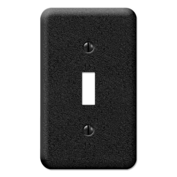 Creative Accents 1 Gang Toggle Wall Plate - Fractured Charcoal