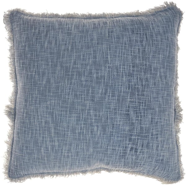 57 GRAND BY NICOLE CURTIS Nicole Curtis Ocean Blue Removable Cover 22 in. x 22 in. Throw Pillow