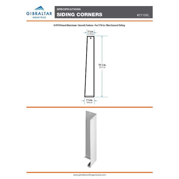 Gibraltar Building Products 7.5 in. Tall x 1.75 in. Woodgrain