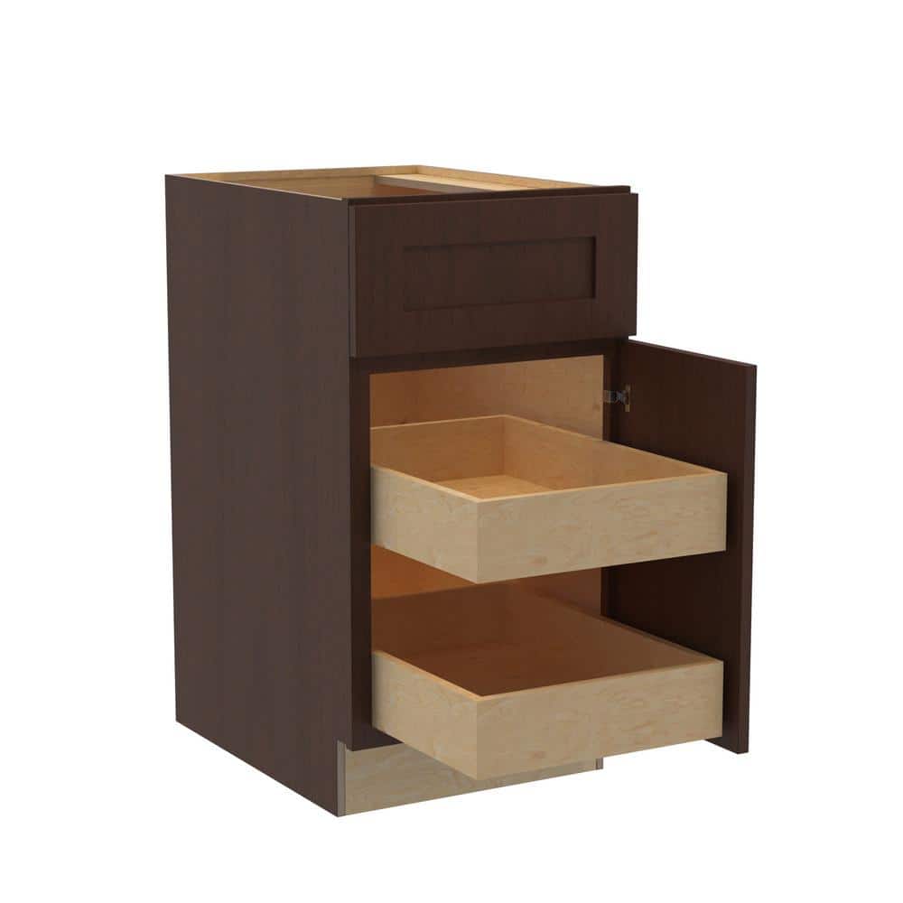 Newport 18 in. W x 24 in. D x 34.5 in. H Assembled Plywood Base Kitchen Cabinet in Manganite with 2ROT Soft Close RH price history on PriceWatchPro