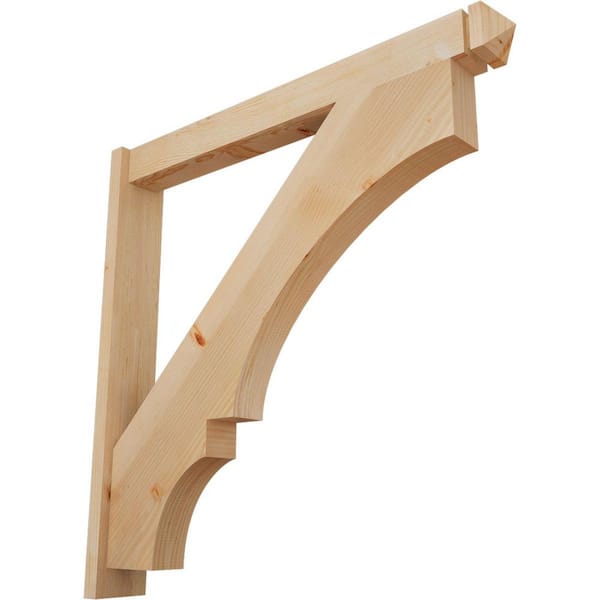 Ekena Millwork 6 in. x 42 in. x 42 in. Balboa Arts and Crafts Smooth Douglas Fir Outlooker