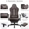 Black Leather Gaming Chair with Footrest Big and Tall Gamer Chair Office  Executive Chair HD-GT901-BLACK - The Home Depot