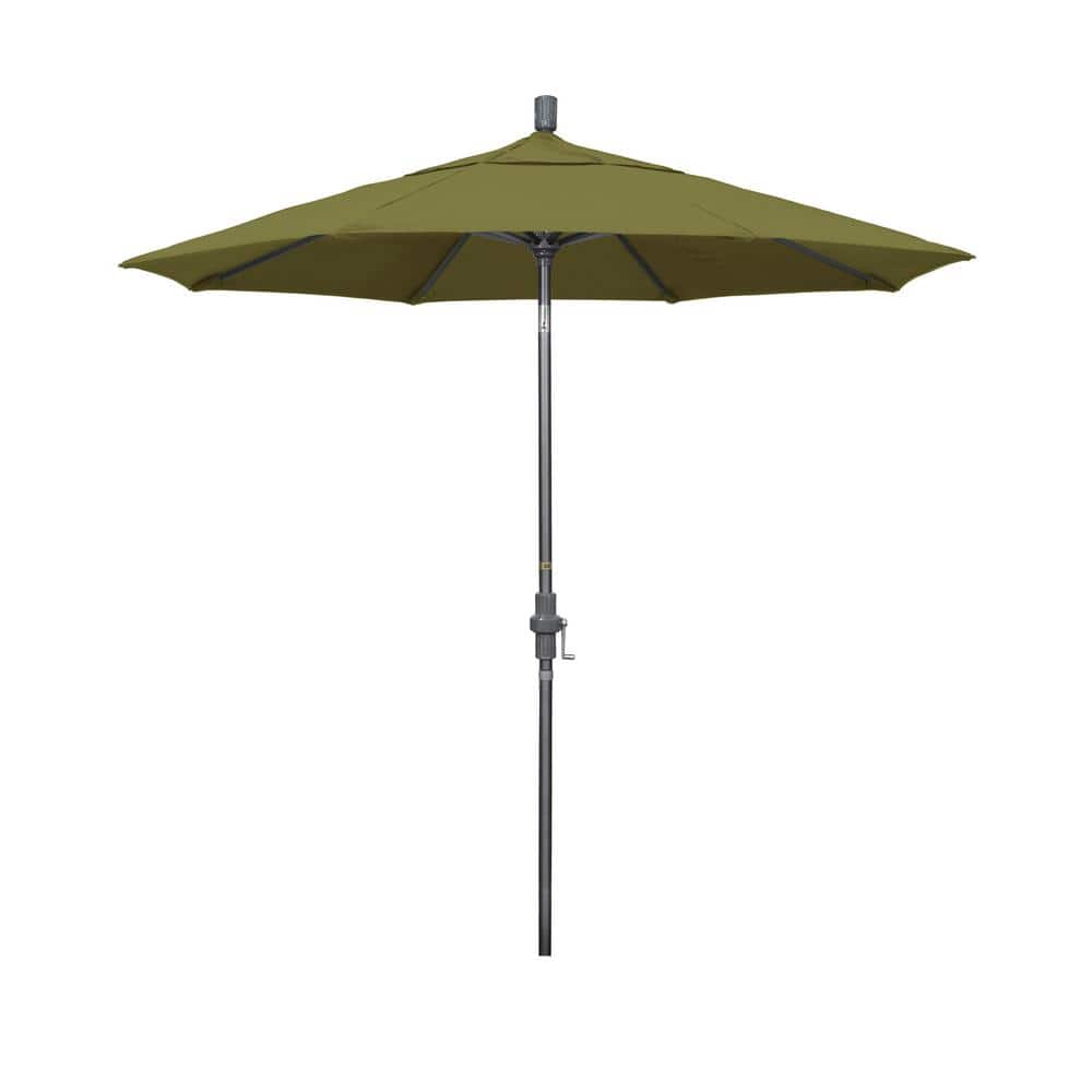 7.5 ft. Hammertone Grey Aluminum Market Patio Umbrella Collar Tilt Crank Lift in Palm Pacifica price history on PriceWatchPro