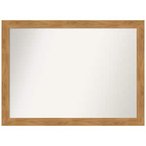 Carlisle Blonde 42 in. W x 31 in. H Rectangle Non-Beveled Wood Framed Wall Mirror in Unfinished Wood