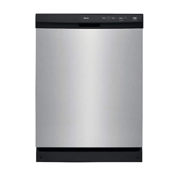 Bevoi 24 in. Stainless Steel Front Control Dishwasher with Stainless Steel Tub