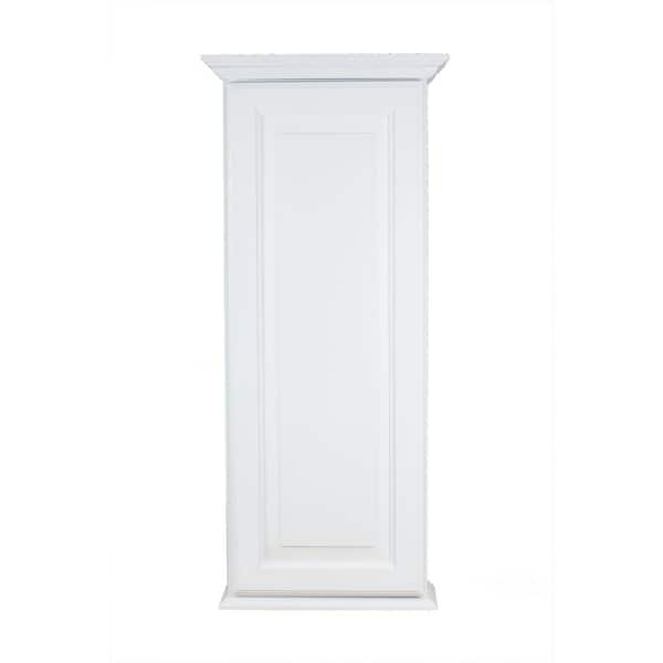 WG Wood Products Atwater 4.25 in. x 17 in. x 25.5 in. On the Wall Cabinet in White Enamel