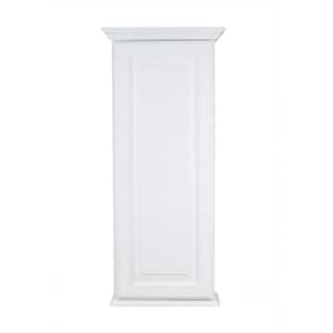 Atwater 4.25 in. x 17 in. x 37.5 in. White Enamel Bathroom Storage Wall Cabinet