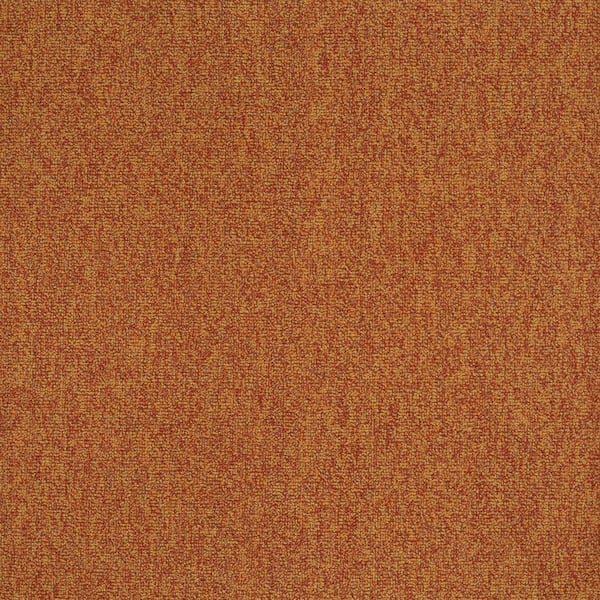 Wild-Dense-Orange Commercial/Residential 24 in. x 24 in. Glue-Down Carpet Tile Square (48 sq. ft.)
