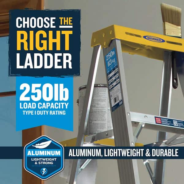 Little Giant Hero Lightweight Step Ladder w/ Utility Box 