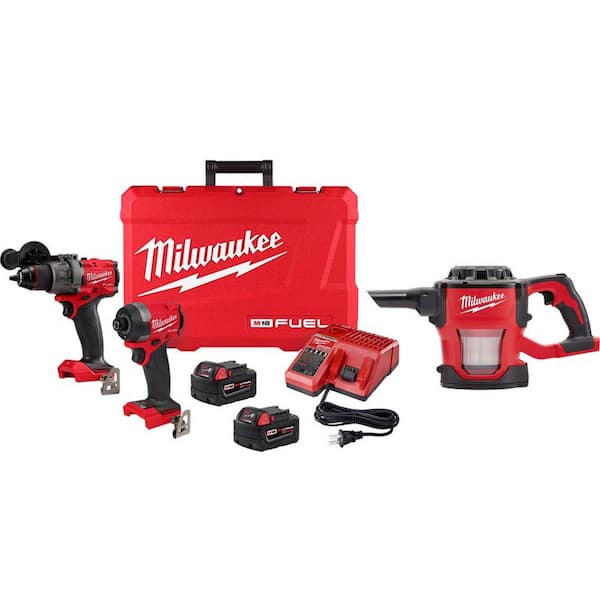 Milwaukee cordless hammer discount drill with vacuum