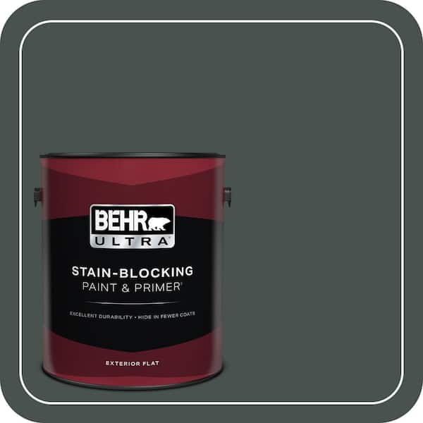 BEHR ULTRA 1 gal. #QE-48 New Forest Flat Exterior Paint & Primer