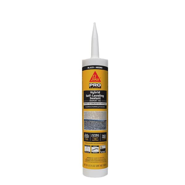Sika 10.1 fl. oz. Hybrid Self-Leveling Concrete & Asphalt Sealant Black