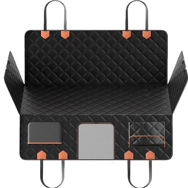 Hard Bottom Waterproof Dog Car Seat Cover for Large Dogs, Scratch-Proof and Anti-Slip Hammock