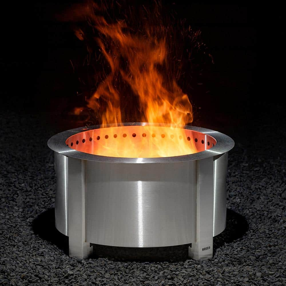 Breeo X Series 24 Smokeless Fire Pit In Stainless Steel BR-X24S