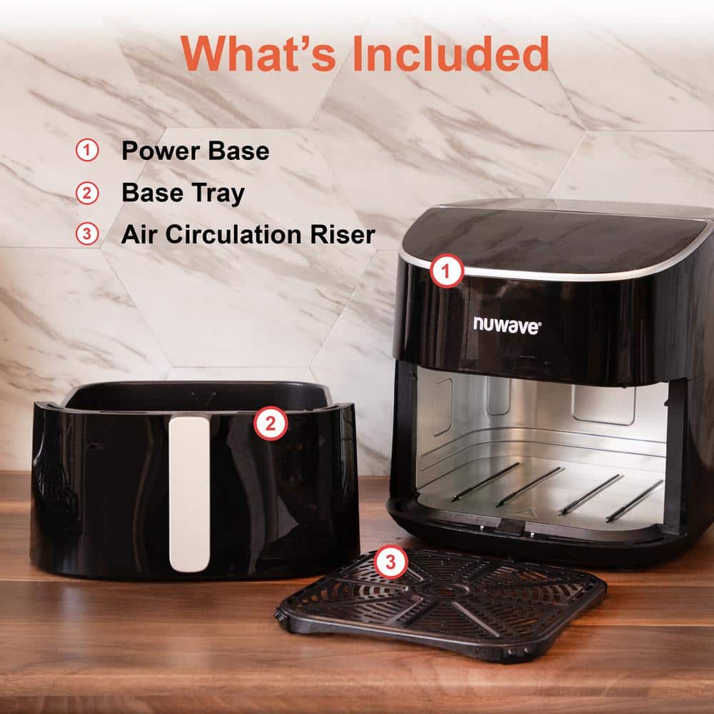 Brio Plus 8 Qt. Black Air Fryer