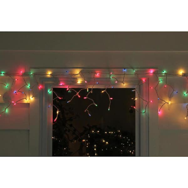 Northlight 7 ft. 100-Light Multi-Color Mini Icicle Lights 32602897 - The  Home Depot