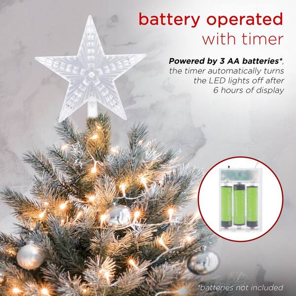 Battery operated deals christmas tree topper