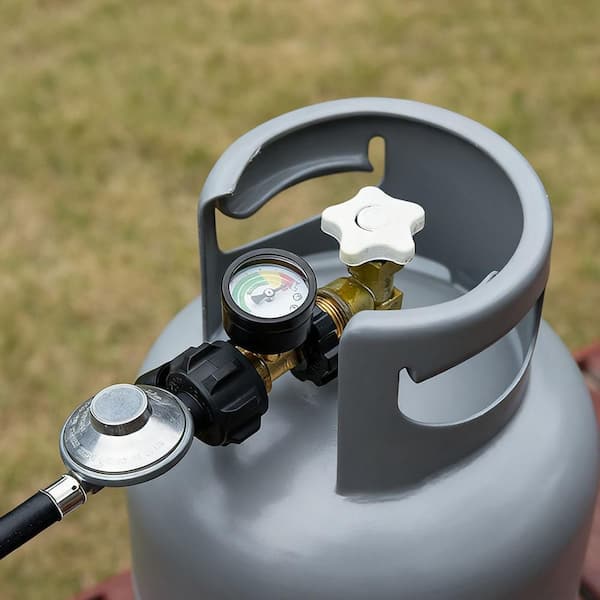 Universal Propane Tank Gauge Adapter Fits for 5 lb. to 100 lb. with POL Connection