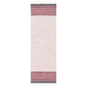 Montauk Pink/Beige 2 ft. x 7 ft. Striped Tribal Runner Rug