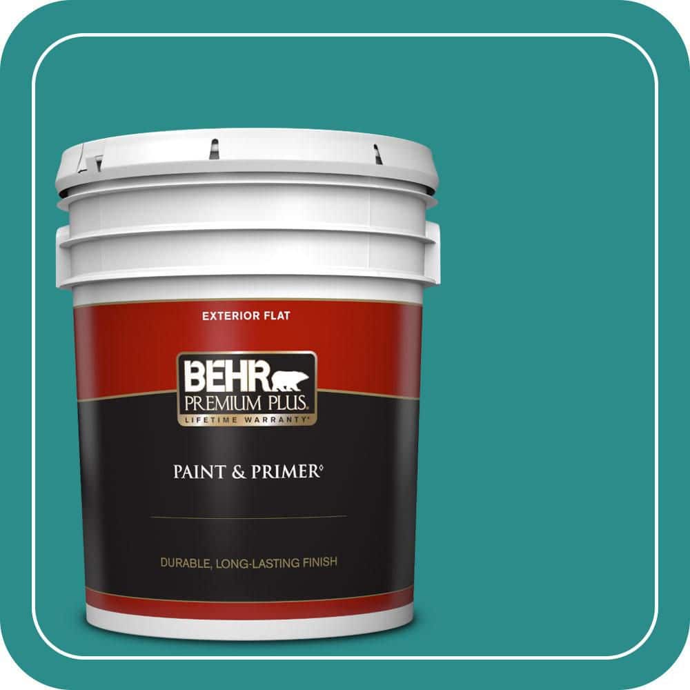 5 gal. Home Decorators Collection #HDC-FL13-12 Taos Turquoise Flat Exterior Paint & Primer price history on PriceWatchPro