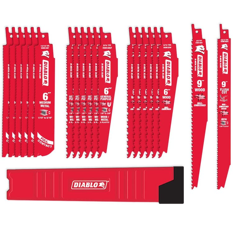 DIABLO Bi-Metal Reciprocating Saw Blade Set (20-Piece)