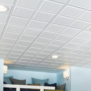 Raised Panel 2 ft. x 2 ft. Suspended/Drop Tegular Ceiling Tile (864 sq. ft./pallet)