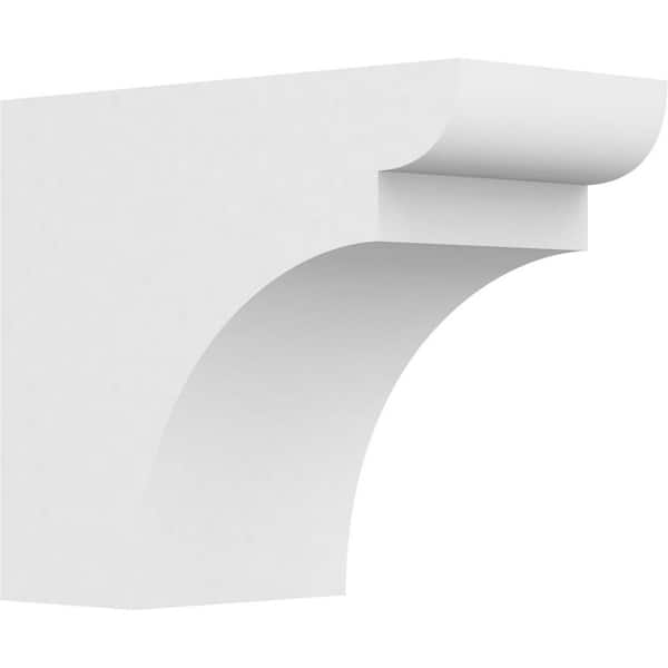 Ekena Millwork 6 in. x 10 in. x 12 in. Yorktown PVC Rafter Tail Brace