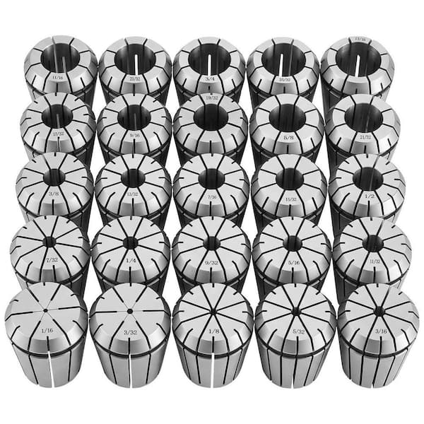 VEVOR ER32 Spring Collet Set 1/16 in. to 13/16 in. High Precision