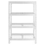 White 4-Tier Heavy Duty Steel Garage Storage Shelving Unit (48 in. W x 72 in. H x 18 in. D)