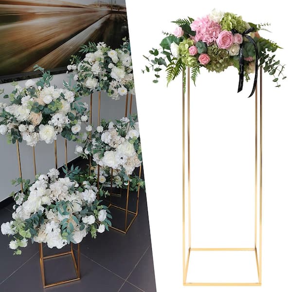 Different Height Metal Wedding Road Guide Tabletop flower stand 3-Piece