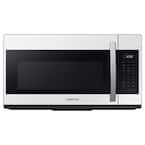 30 in. Bespoke Smart 1.9 cu ft. 1000 Watt Over-the-Range Microwave in. White Glass with Sensor Cooking