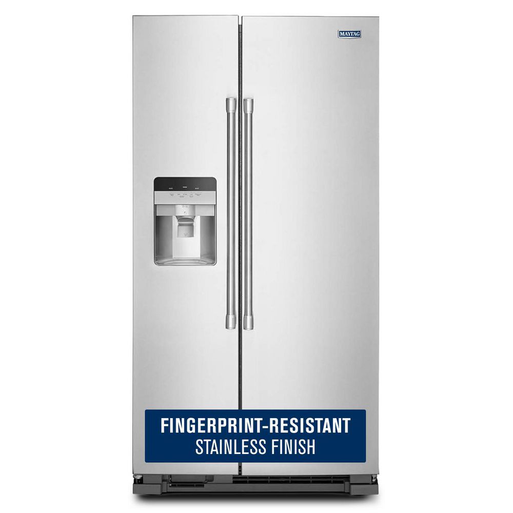Meg Maytag 24.5 cu. ft. Side by Side Refrigerator in Fingerprint