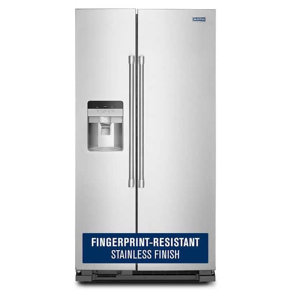24.5 cu. ft. Side by Side Refrigerator in Fingerprint Resistant Stainless Finish with Exterior Ice and Water Dispenser
