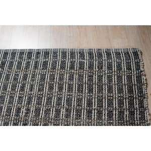 Natural Gold 9 ft. x 12 ft. Hand-Knotted Cotton Hemp Viscose Contemporary Flat Weave Area Rug